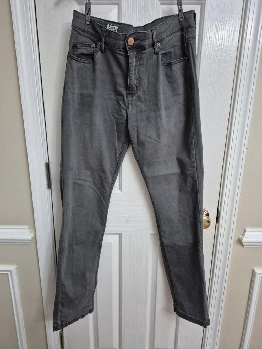 Mugsy Beans Vintage Wash Straight Leg Jeans